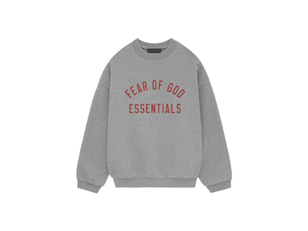 Fear of God Essentials Fleece S24 Crewneck Dark Heather-Fear of God-pikastore.cz
