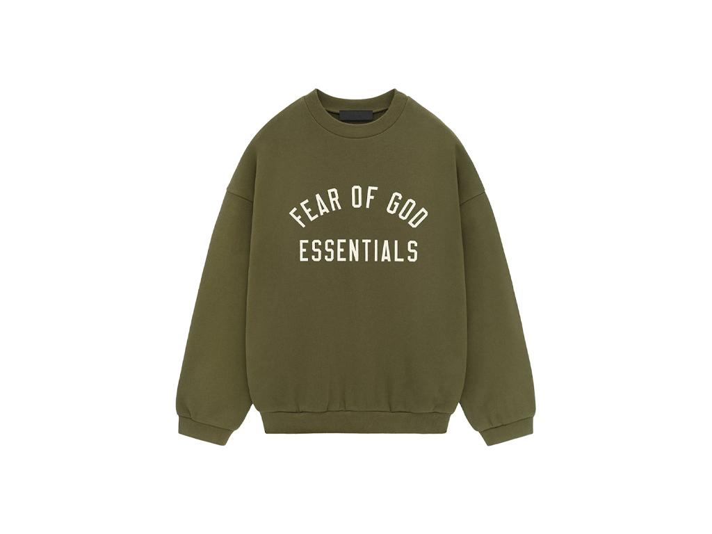 Fear of God Essentials Fleece S24 Crewneck Military-Fear of God-pikastore.cz