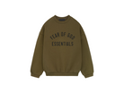 Fear of God Essentials Fleece S24 Crewneck Olive-Fear of God-pikastore.cz