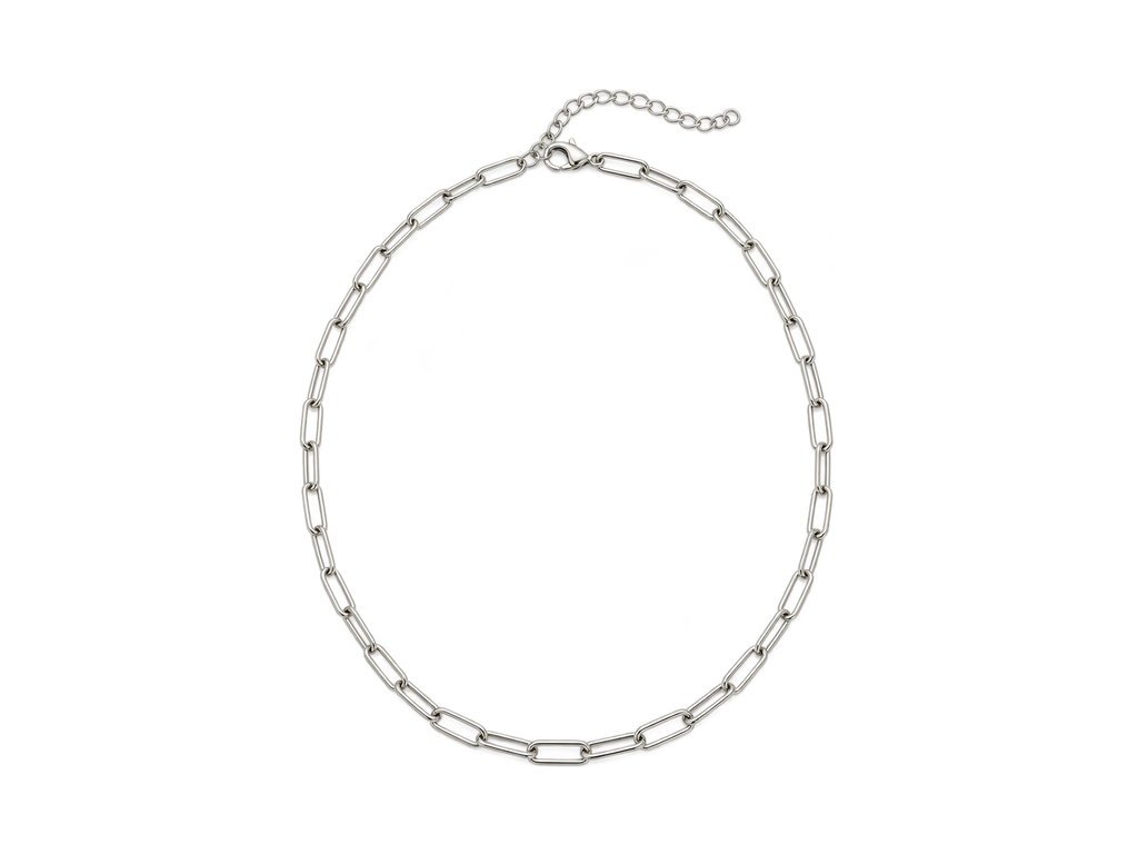 Fine Paperclip Necklace – oblečení