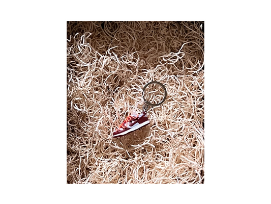 3D Keychain Nike Dunk Low Off-White University Red