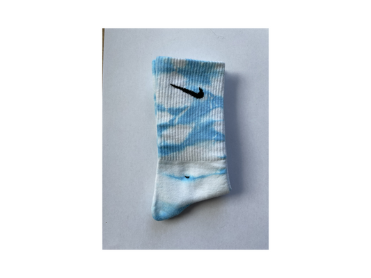 Nike Tie Dye Socks Baby Blue
