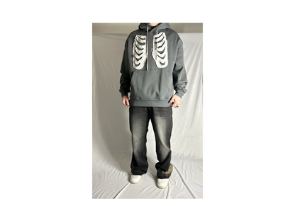 Custom skeleton heart hoodie 