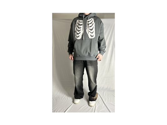 Custom skeleton heart hoodie