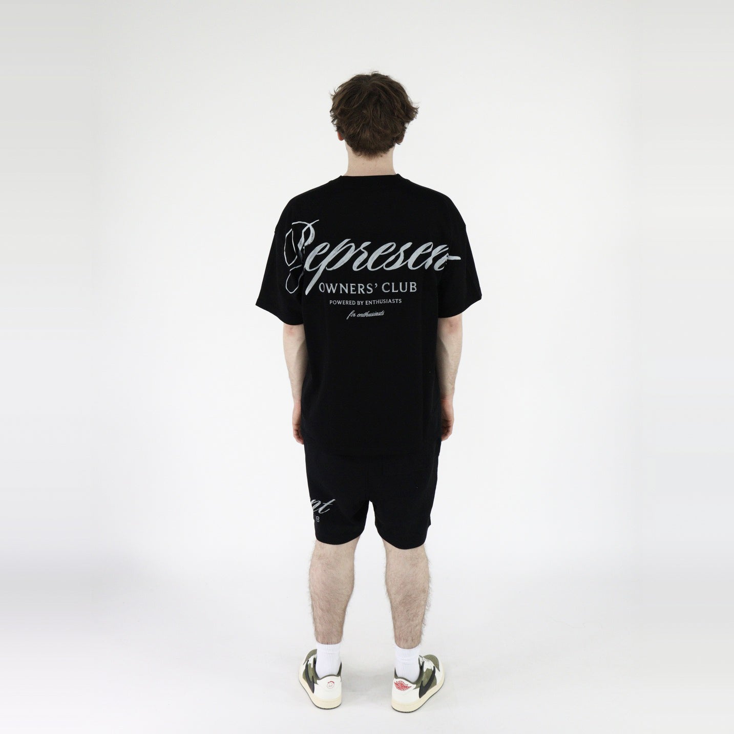 Represent Owners Club Script T-Shirt + Shorts Black - SET-Bundle-Represent-pikastore.cz