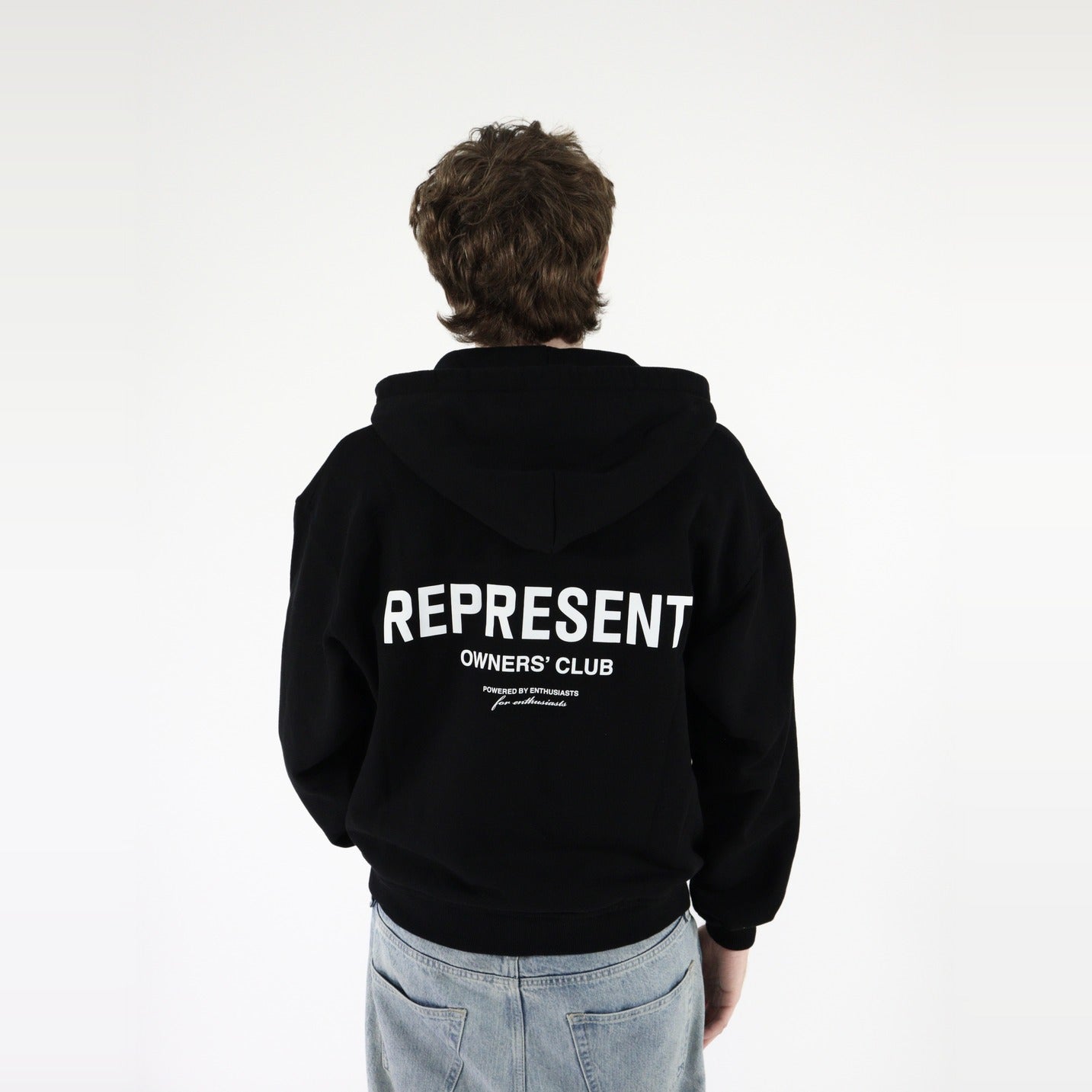 Represent Owners Club Zip Hoodie Black-Clothing-Represent-pikastore.cz
