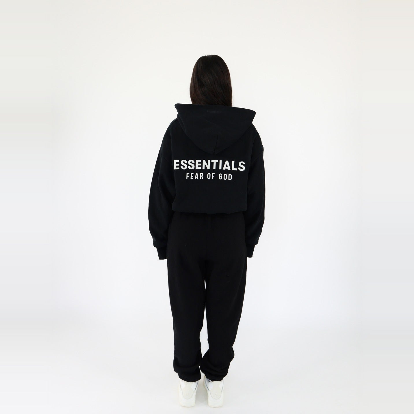 pikastore.cz Fear of God Essentials Fleece Hoodie S24 Black + S24 Sweatpants Black SET-Bundle-pikastore.cz-pikastore.cz