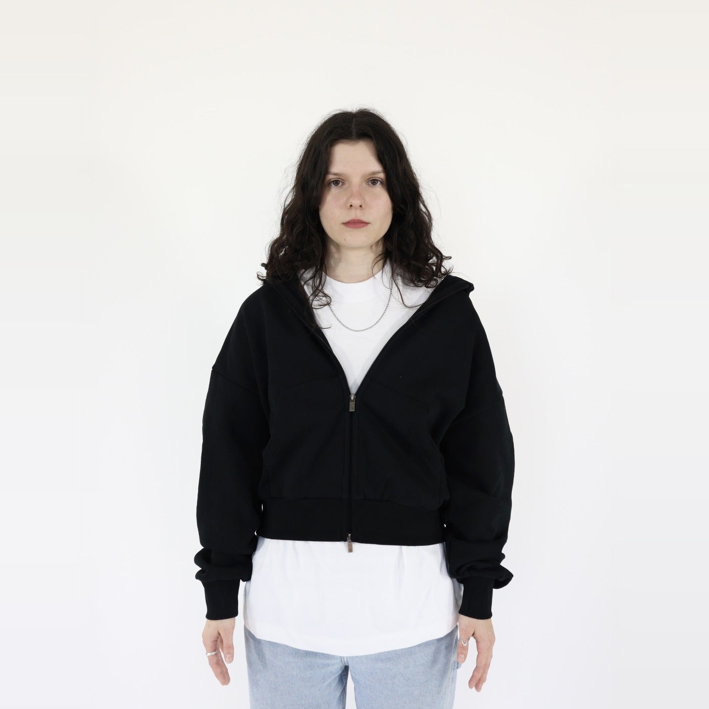 Fear of God Essentials Classic S25 Zip Hoodie Glossy Jet Black-Clothing-Fear of God-pikastore.cz