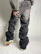 Custom Destroyed Flared Jeans-Kalhoty-Custompantsprg-pikastore.cz