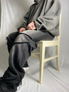 Custom Destroyed Flared Jeans-Kalhoty-Custompantsprg-pikastore.cz