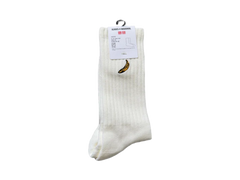 Kaws x Uniqlo Banana Socks White
