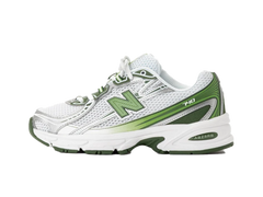 New Balance 740 White Alpine Green Silver Metallic