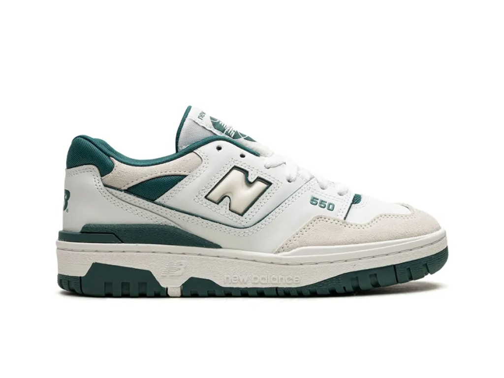 New Balance 550 Big Kid White Vintage Teal-New Balance-pikastore.cz