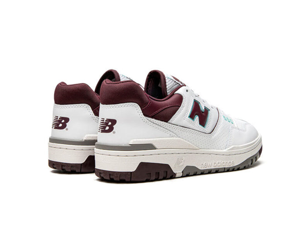 New Balance 550 Burgundy Turquoise