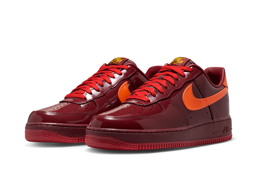 Nike Air Force 1 Low Patent Leather Dark Team Red-Nike-pikastore.cz