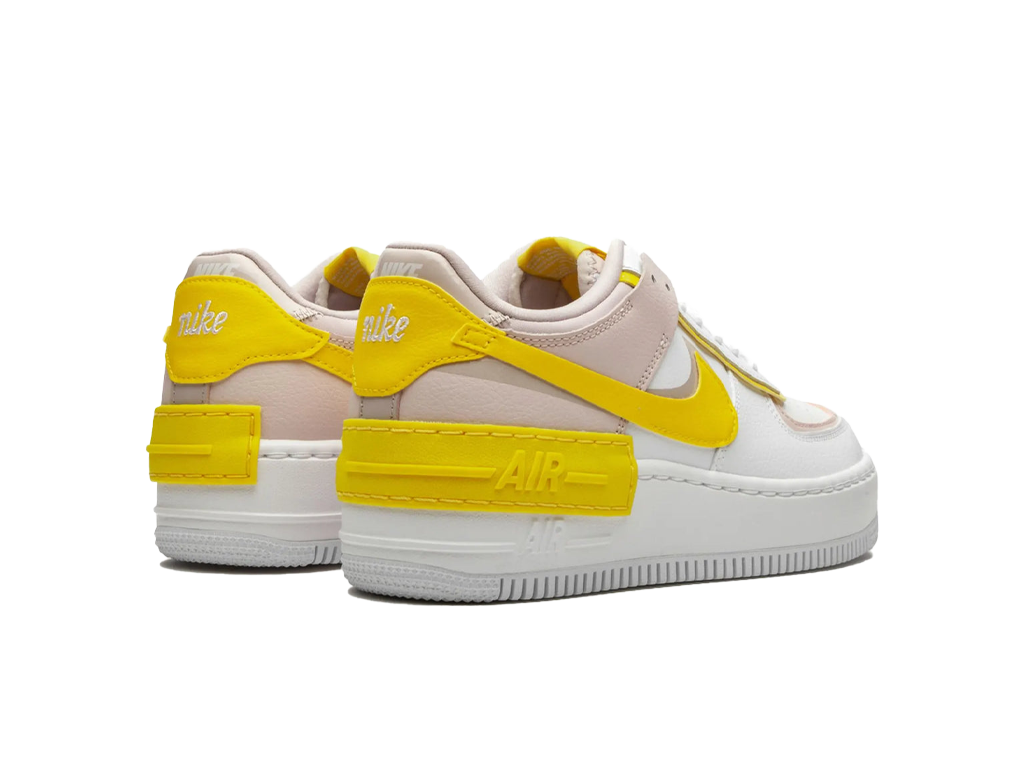 Nike Air Force 1 Low Shadow White Barely Rose Speed Yellow (Women's)-sneakers-Nike-pikastore.cz