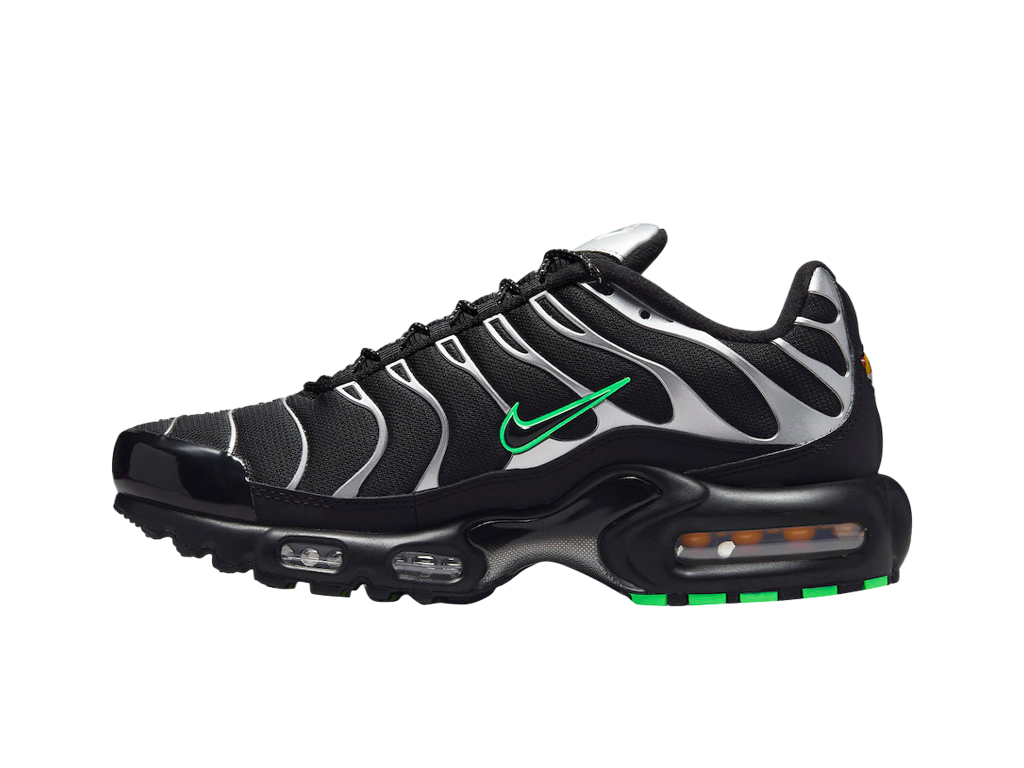 Nike Air Max Plus GS Black Silver Green Strike-Nike-pikastore.cz