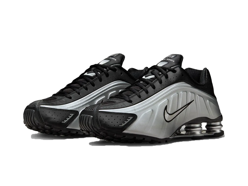 Nike Shox R4 Metallic Silver Black-Nike-pikastore.cz