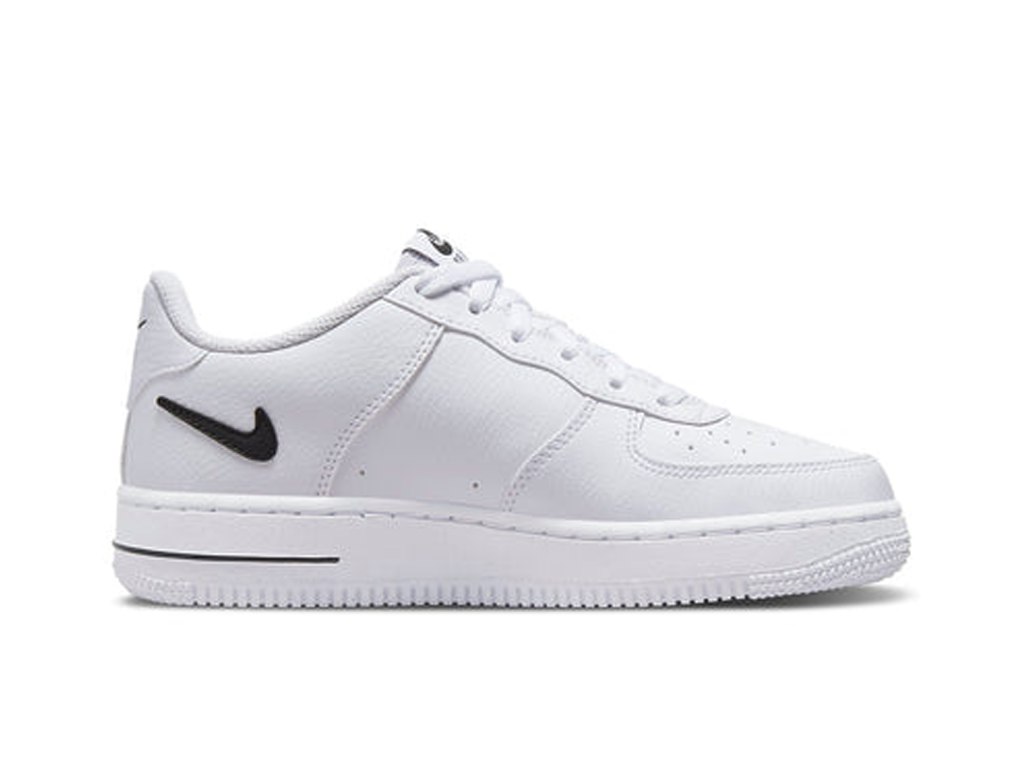 nike air force 1 low cut out swoosh white black