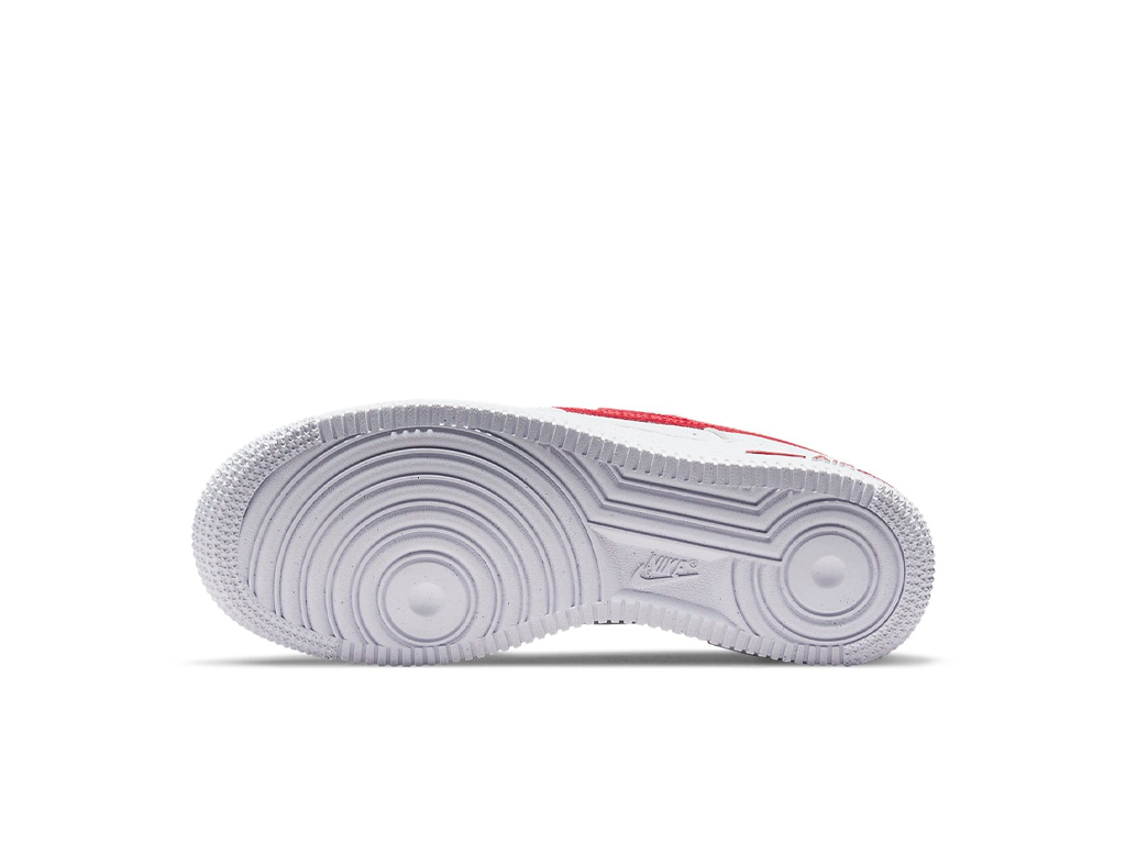 Nike Air Force 1 GS Cut-Out Swoosh - White University Red-Nike-pikastore.cz