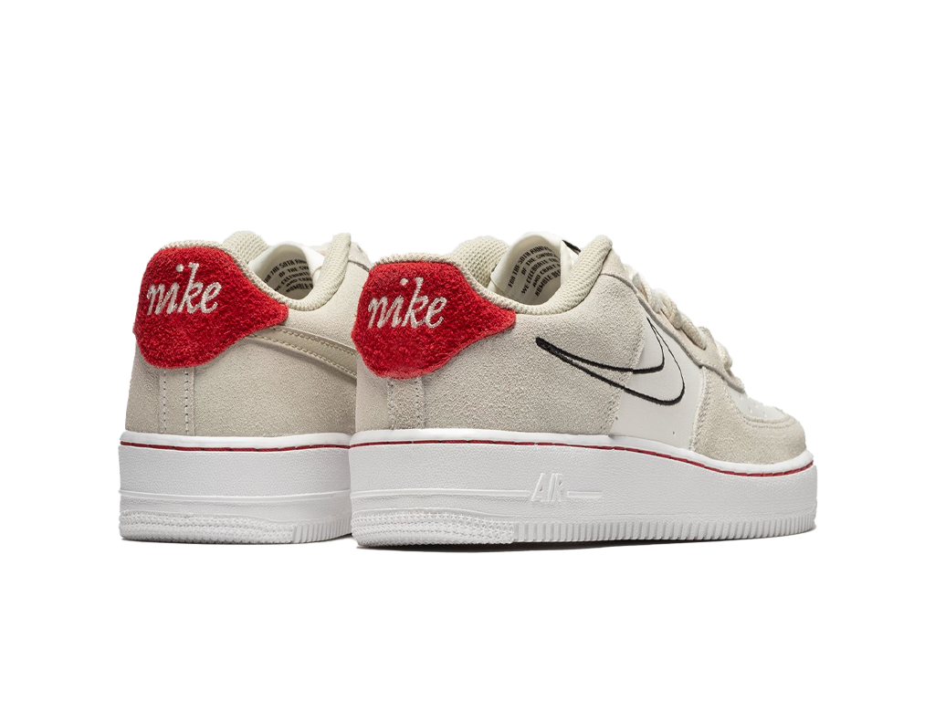 Nike Air Force 1 LV8 S50 GS Light Stone University Red-Nike-pikastore.cz