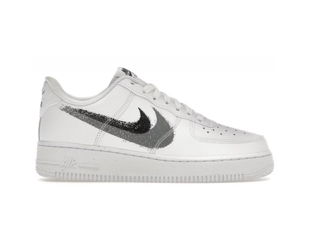 Nike Air Force 1 Low '07 Spray Paint Swoosh White Black Grey-sneakers-Nike-pikastore.cz