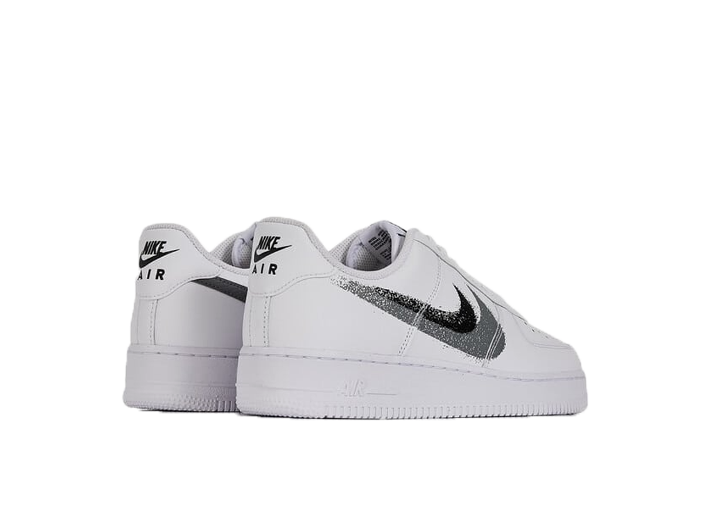 Nike Air Force 1 Low '07 Spray Paint Swoosh White Black Grey-sneakers-Nike-pikastore.cz