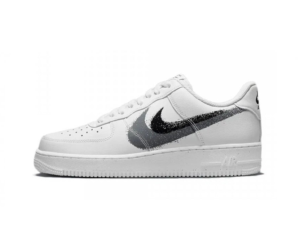 Nike Air Force 1 Low '07 Spray Paint Swoosh White Black Grey-sneakers-Nike-pikastore.cz