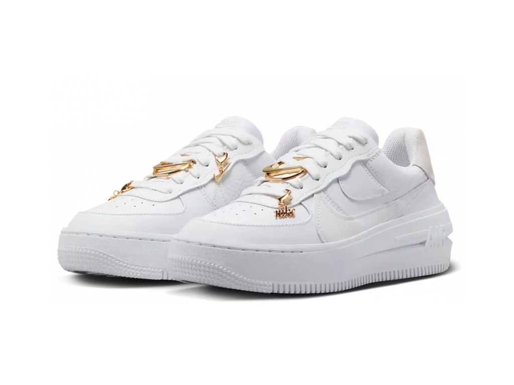 Nike Air Force 1 Low PLT.AF.ORM Bling White Metallic Gold (Women's)-sneakers-Nike-pikastore.cz