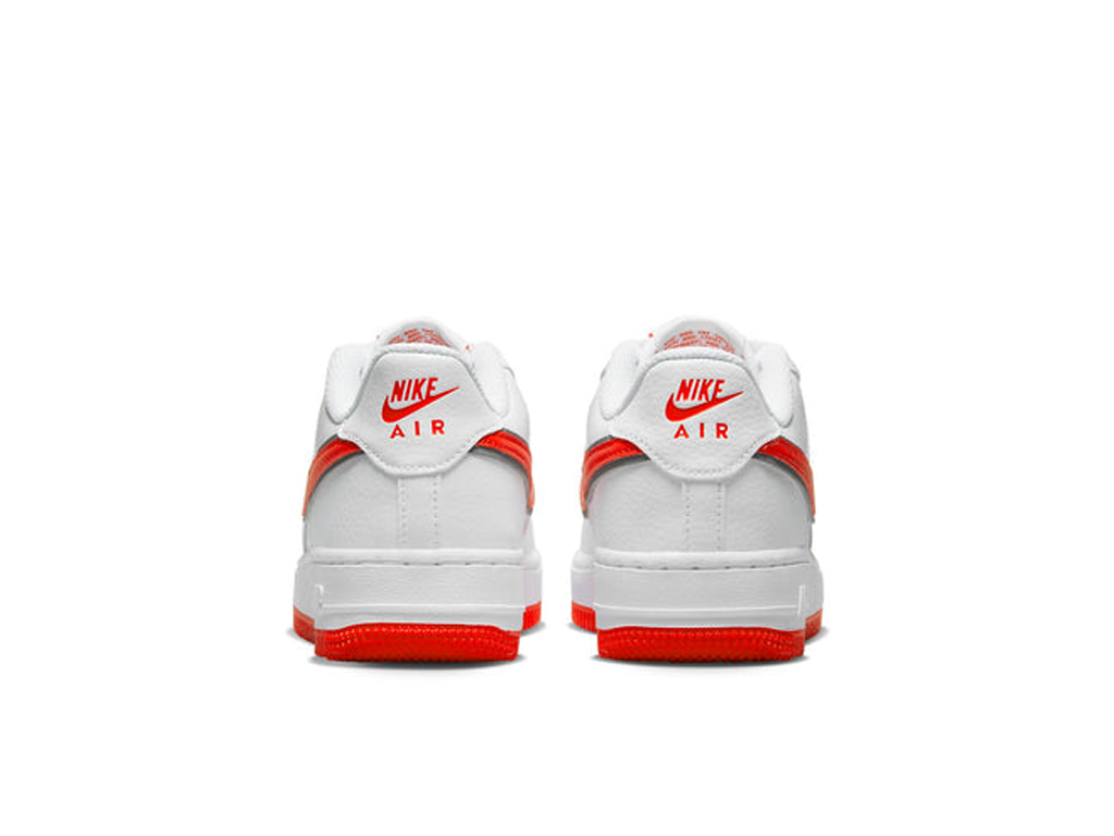 Nike Air Force 1 SE GS Mini Swoosh - White Habanero Red-Nike-pikastore.cz