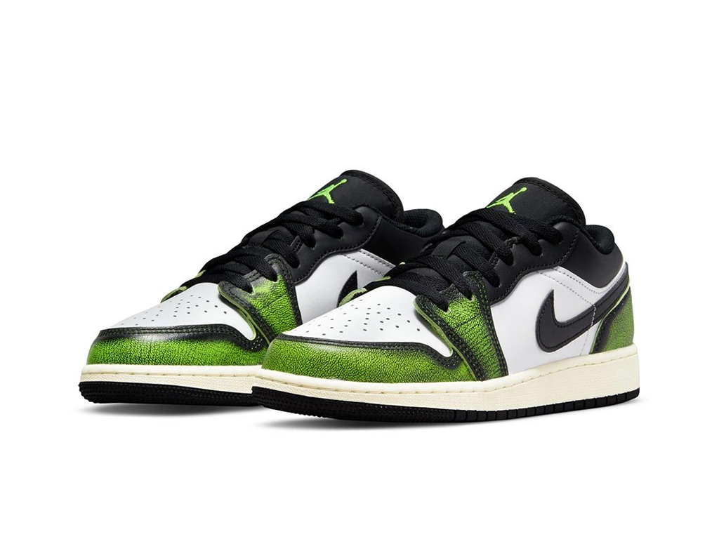 Nike Air Jordan 1 Low SE GS Wear-Away - Electric Green-Air Jordan-pikastore.cz