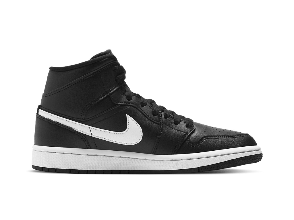 Nike Air Jordan 1 Mid Black White-Air Jordan-pikastore.cz