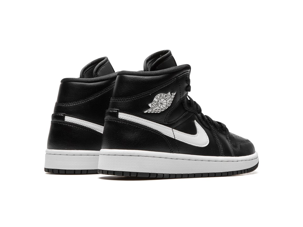 Nike Air Jordan 1 Mid Black White-Air Jordan-pikastore.cz