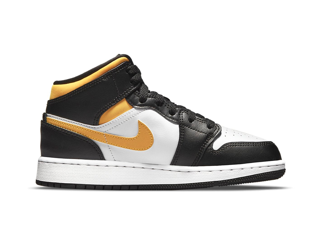 Nike Air Jordan 1 Mid GS Black University Gold-Air Jordan-pikastore.cz