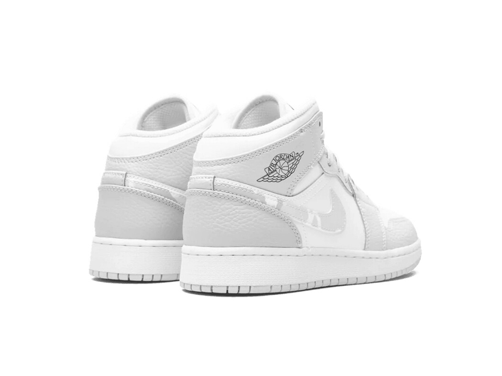 Nike Air Jordan 1 Mid SE GS Swoosh Logo - Grey Camo-Air Jordan-pikastore.cz