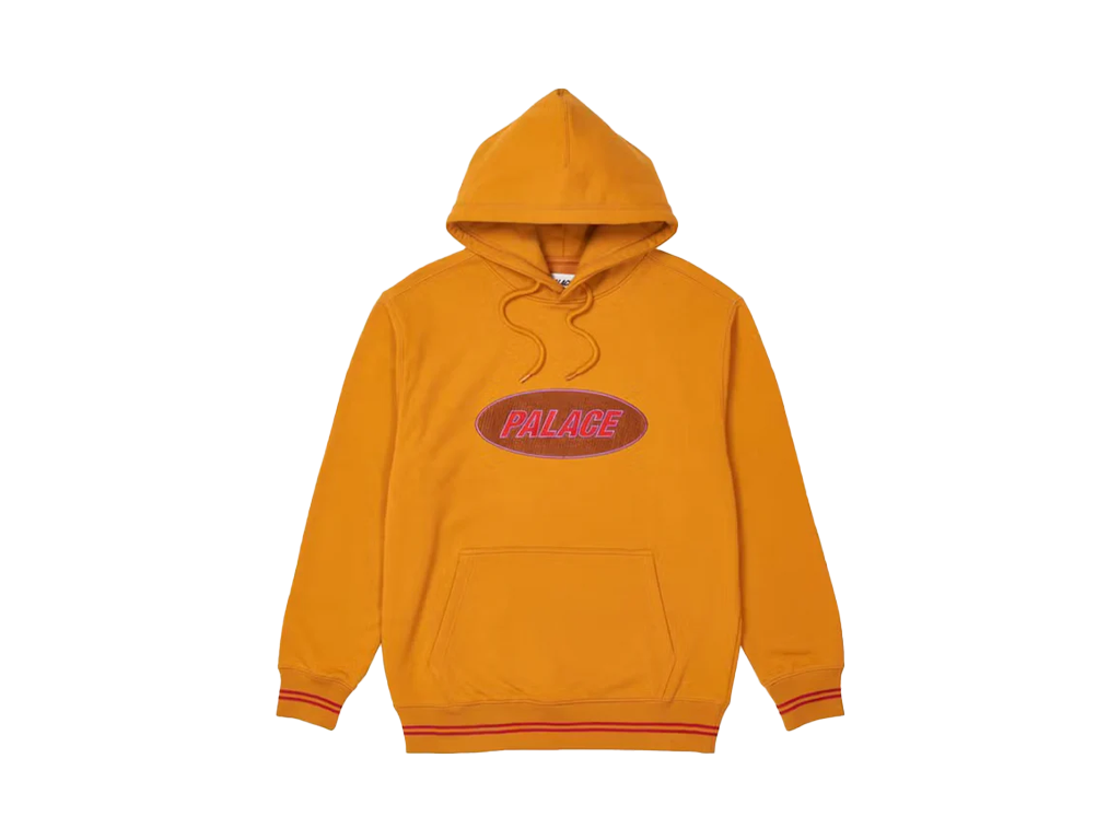 Palace Oval Hoodie Mustard-Palace-pikastore.cz
