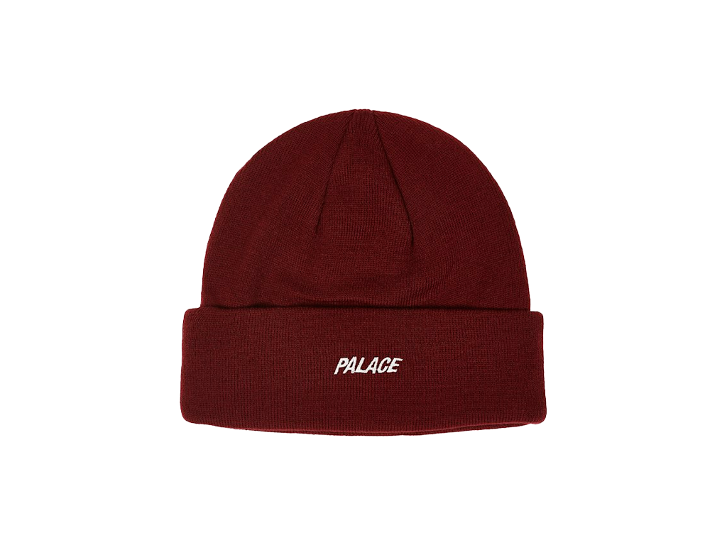 Palace P Beanie Burgundy-Palace-pikastore.cz