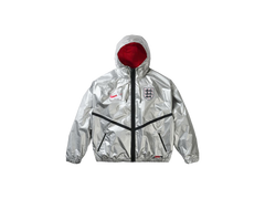 Palace x Nike England Dri-Fit Academy Anthem Jacket Pewter Grey/Bright Crimson/Black