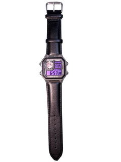 Modial Casio Purple Moon Leather Watch