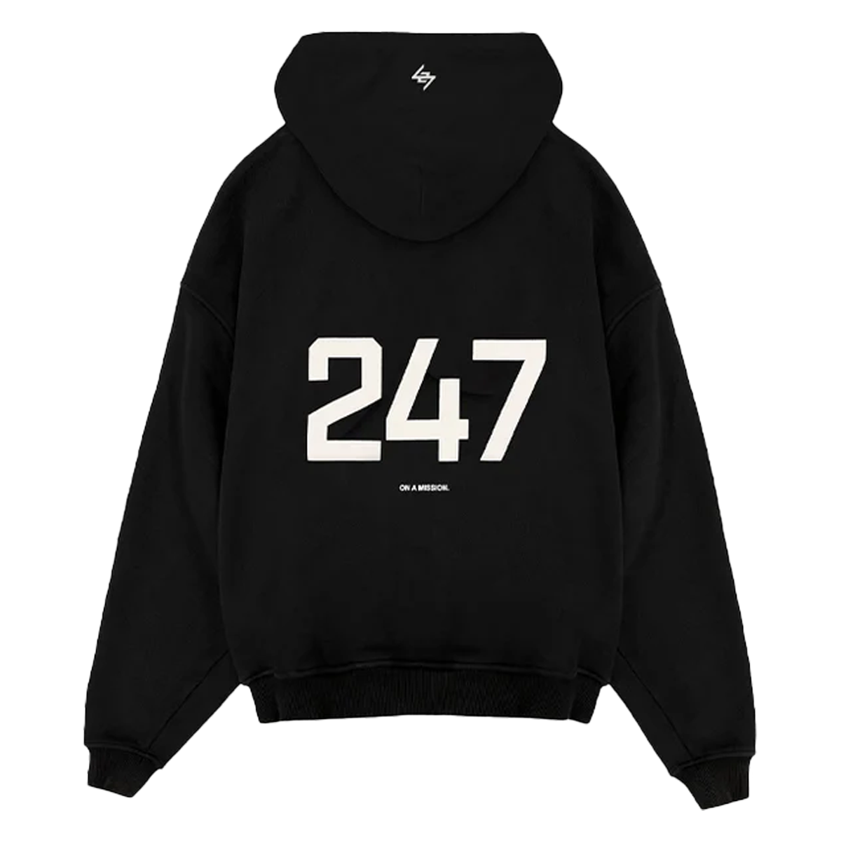 Represent 247 Oversized Hoodie Jet Black-Represent-pikastore.cz