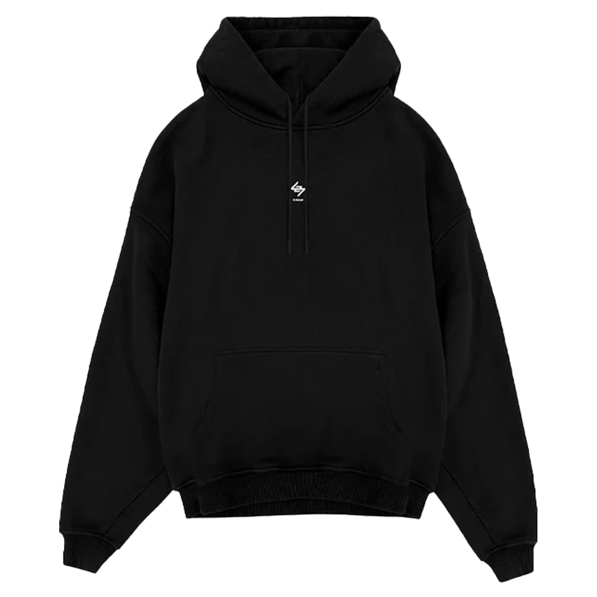 Represent 247 Oversized Hoodie Jet Black-Represent-pikastore.cz