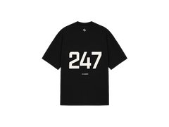 Represent 247 Oversized T-Shirt Jet Black