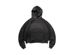 Represent Embellished Hoodie Stained Black
