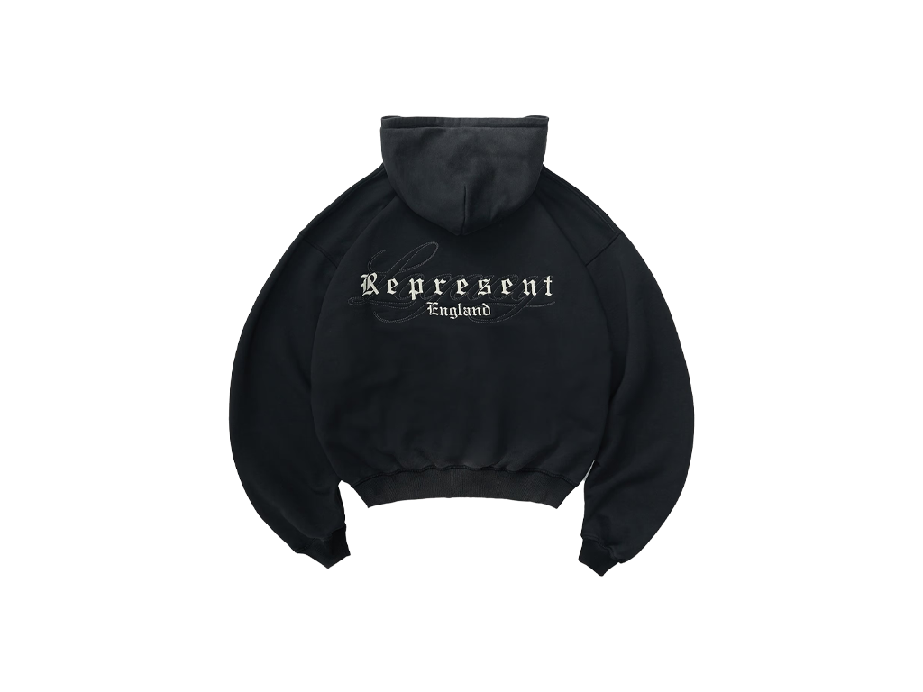 Represent England Legacy Hoodie Vintage Black