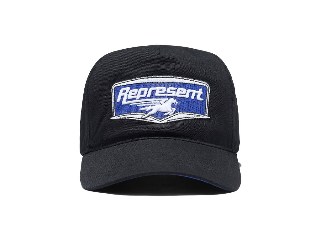 Represent Nothing Faster Applique Patch Cap Black-Represent-pikastore.cz