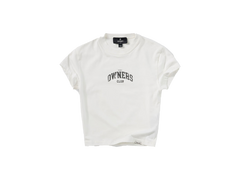 Represent Owners Club Baby Tee Flat White