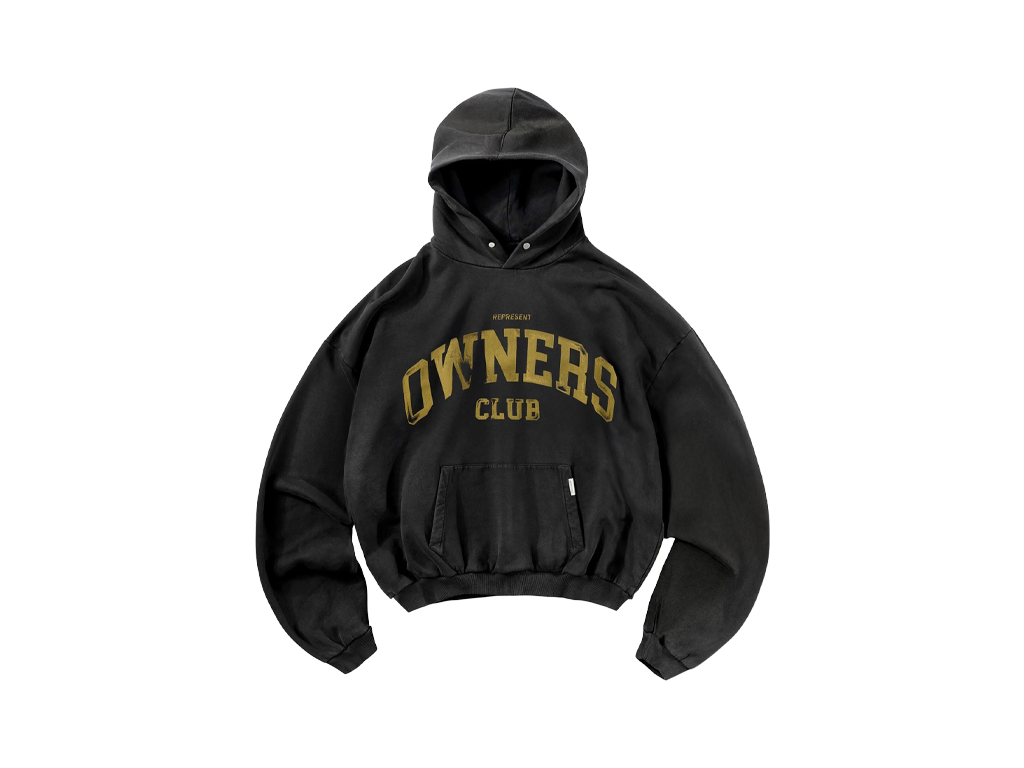 Represent Owners Club Hoodie Faded Black-Represent-pikastore.cz