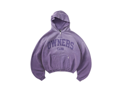 Represent Owners Club Zip Through Hoodie Deep Purple