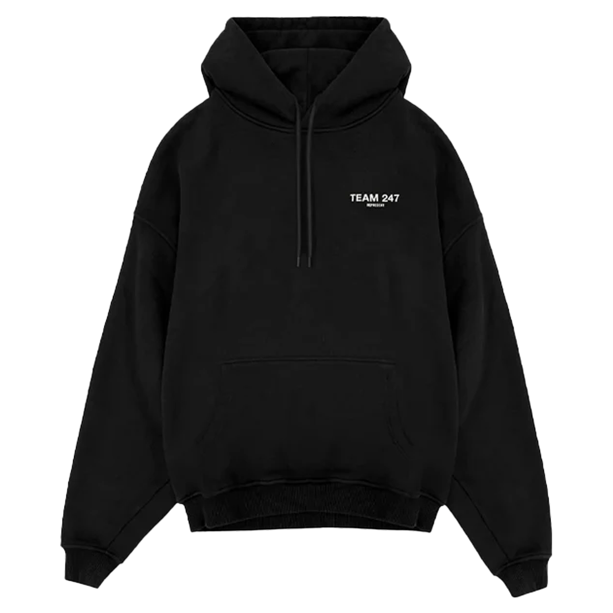 Represent Team 247 Oversized Hoodie Black-Represent-pikastore.cz