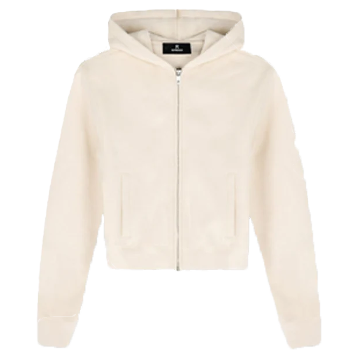 Represent WMNS Owners Club Slim Zip Hoodie Oat Milk-Represent-pikastore.cz
